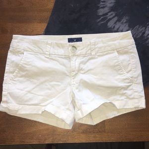 AE Khaki Midi Stretch Short